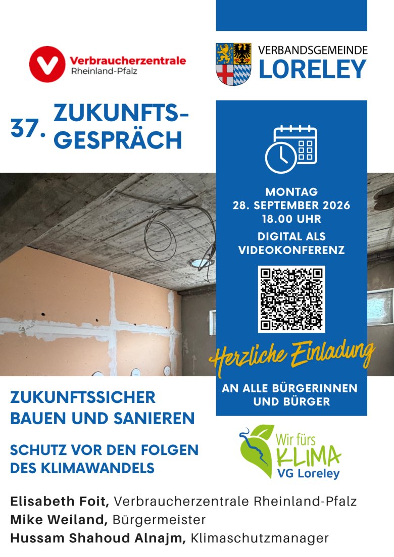 37. Zukunftsgespräch - Klimaschutz Ankündigung 37. ZG