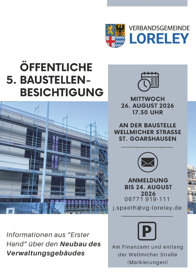 5. Baustellenbesichtigung Verwaltungsgebäude