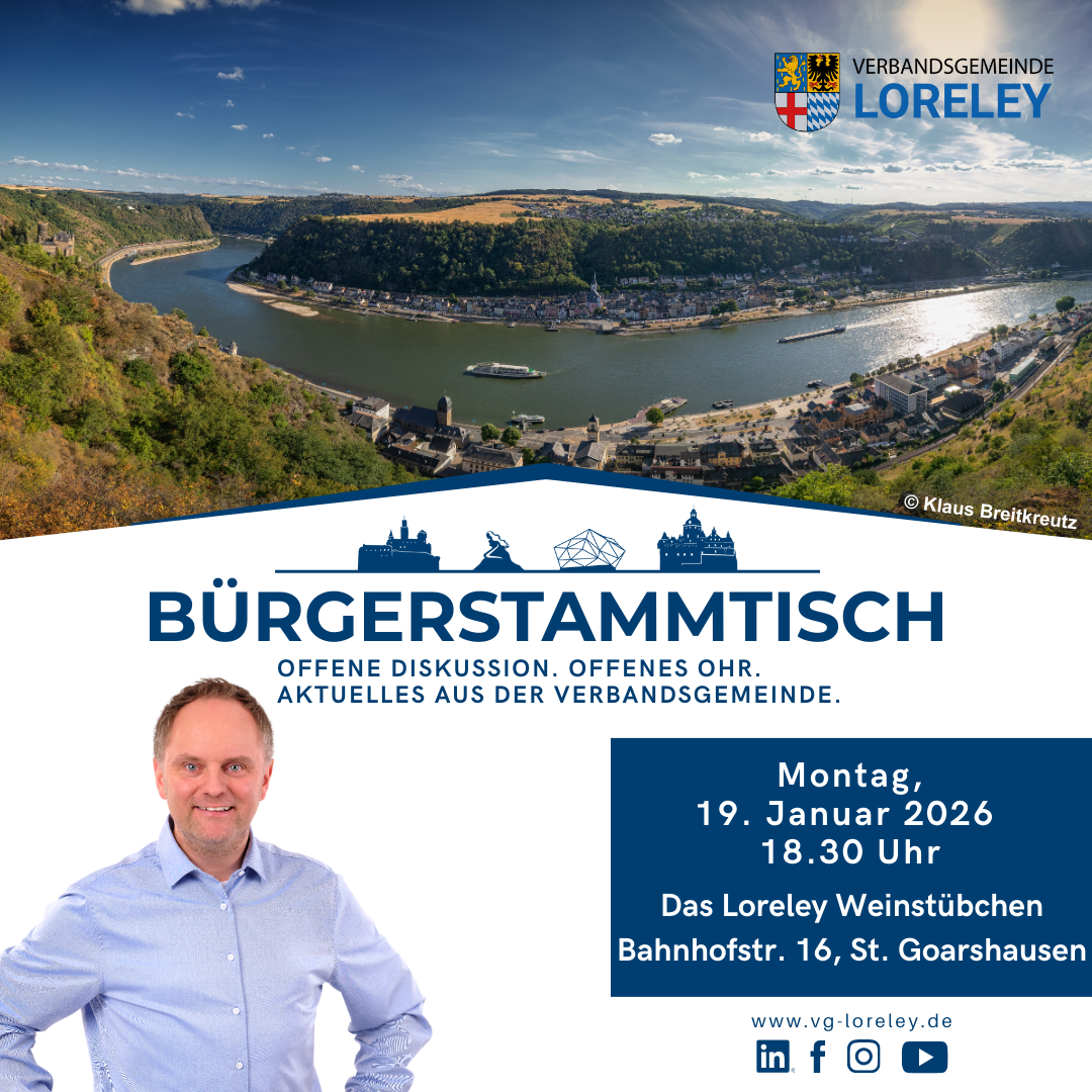 Ankündigung Bürgerstammtisch St. Goarshausen