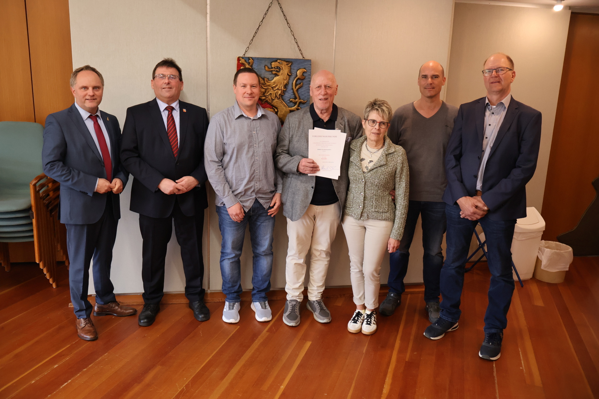 Ehrennadel für Ottmar Kappus