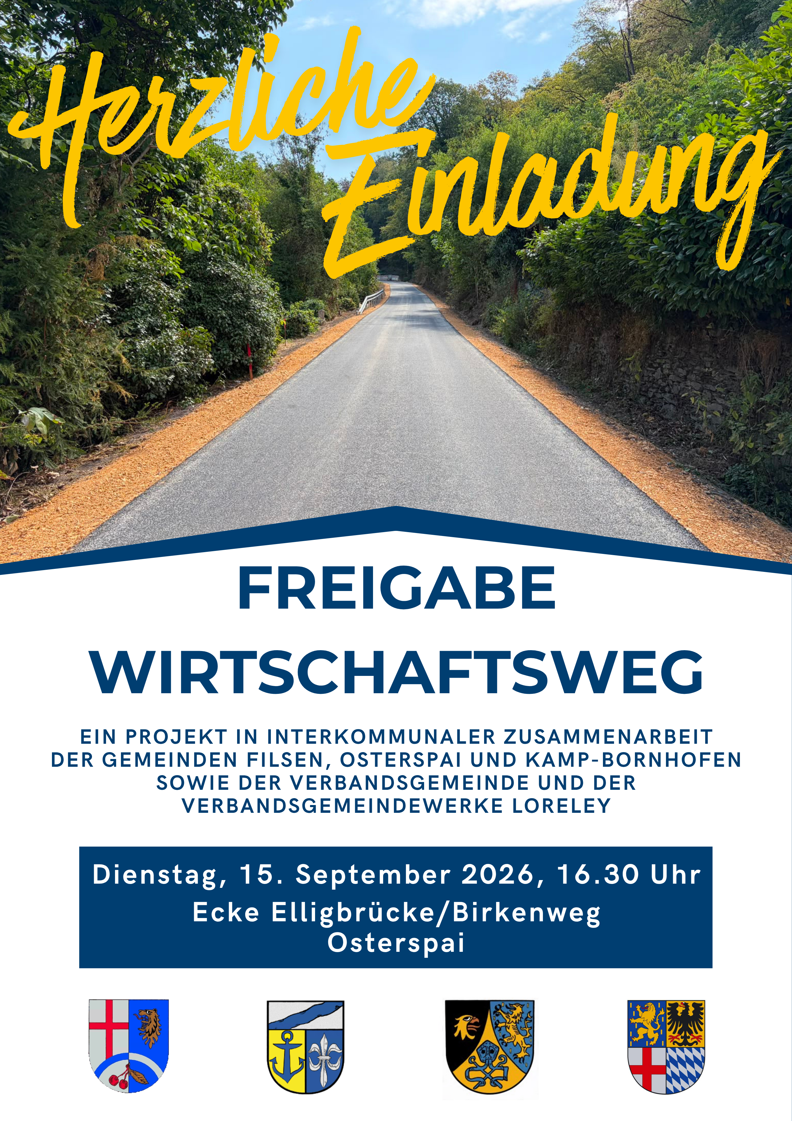 Einladung Freigabe Wirtschaftsweg 15.09.2026