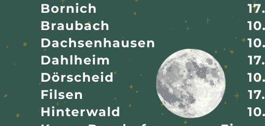 Übersicht gemeinsame Abholung der Weihnachtsbäume