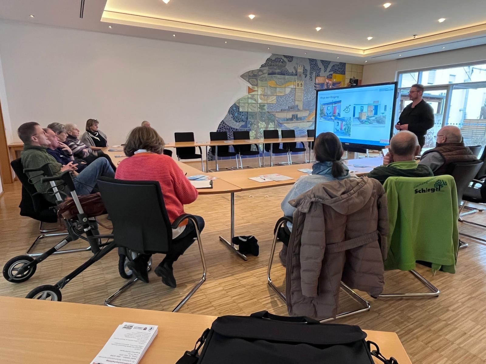 Teilnehmende der Veranstaltung barrierefreies Wohnen Teilnehmende der Veranstaltung