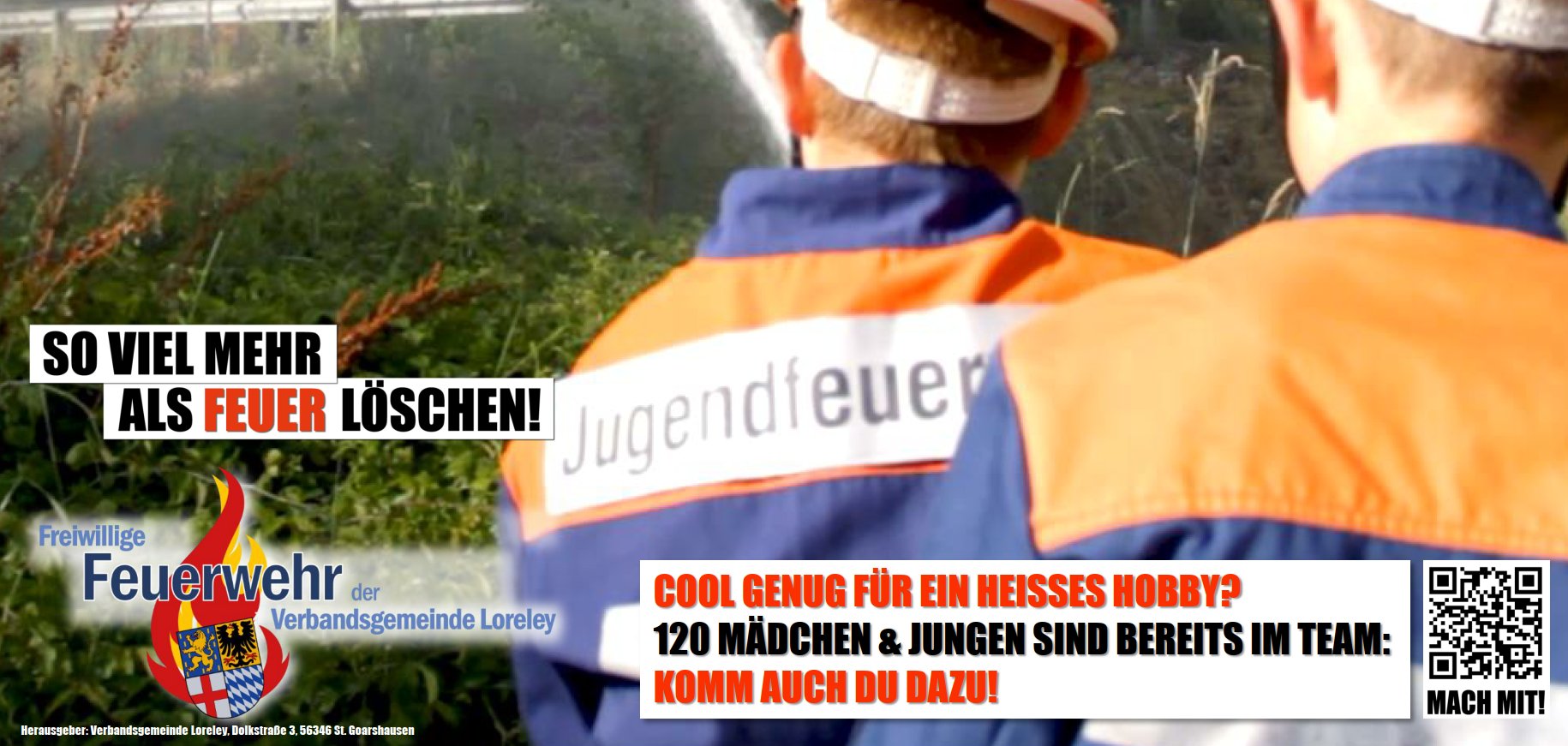 Plakat der Jugendfeuerwehr