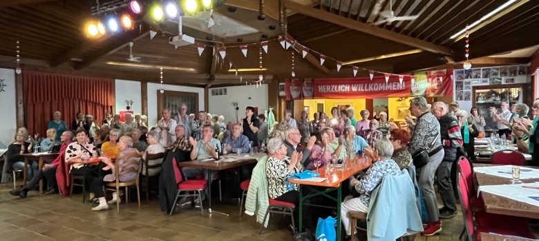 Saal im Hotel Jägerhof beim Seniorennachmittag