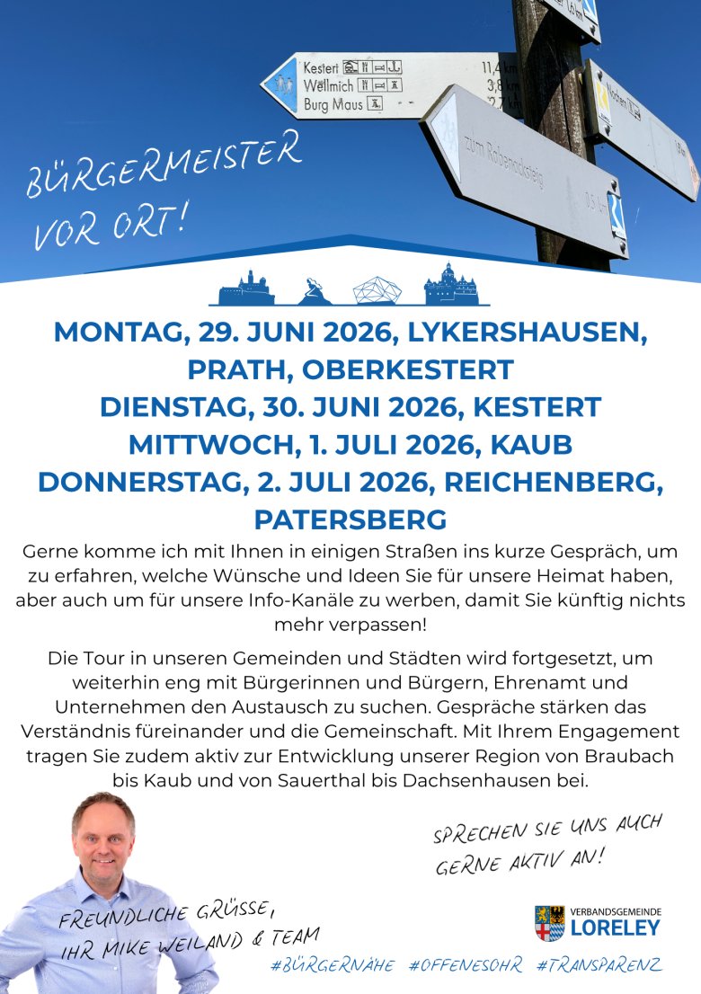 Bürgermeister vor Ort