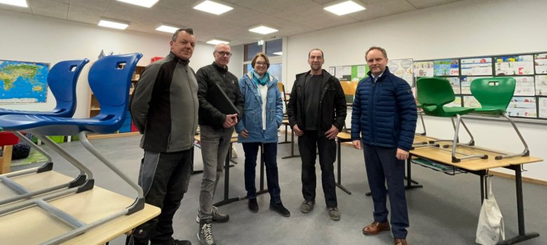 Gruppenbild in der Marksburgschule