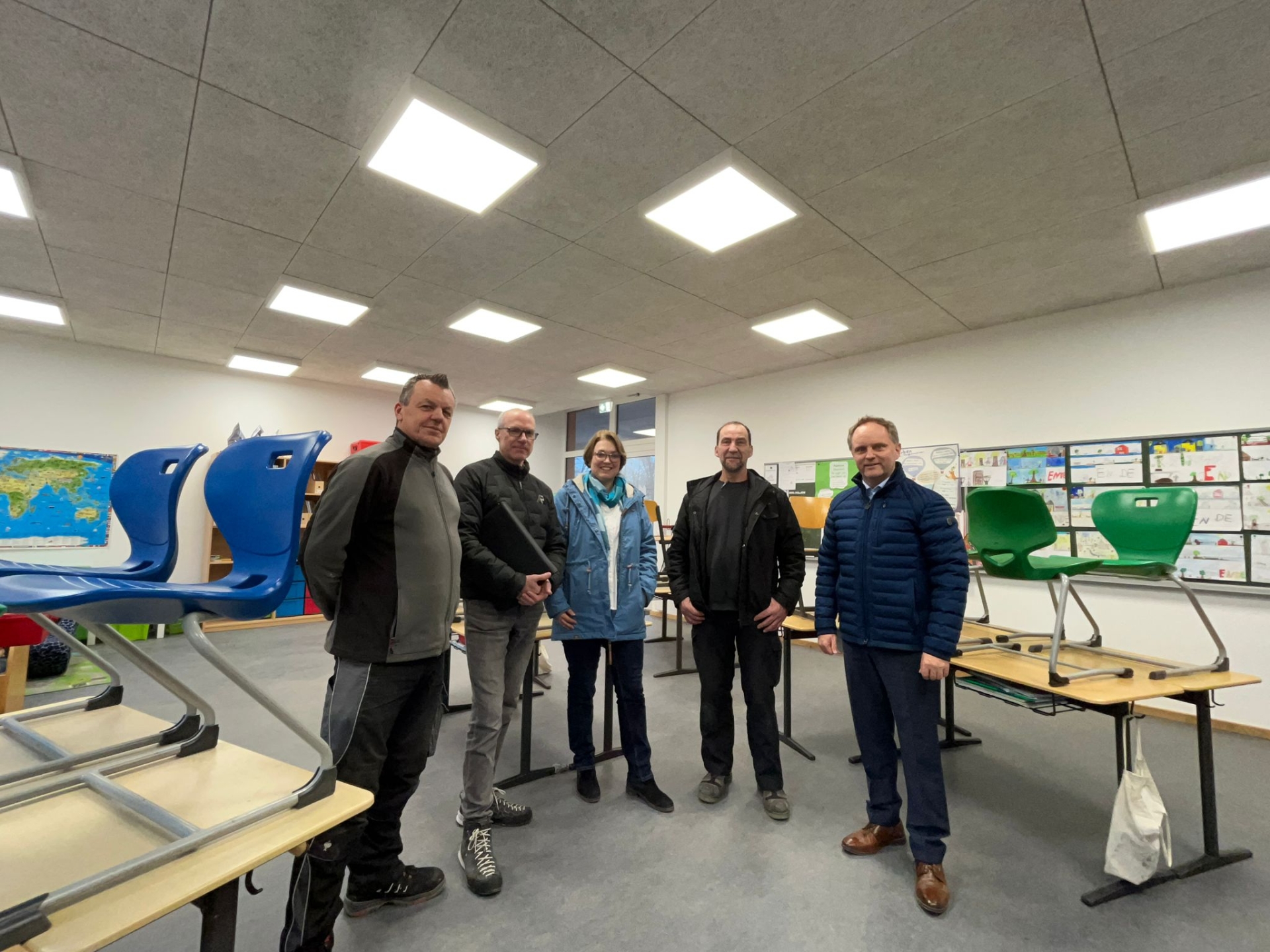 Gruppenfoto in der Marksburgschule