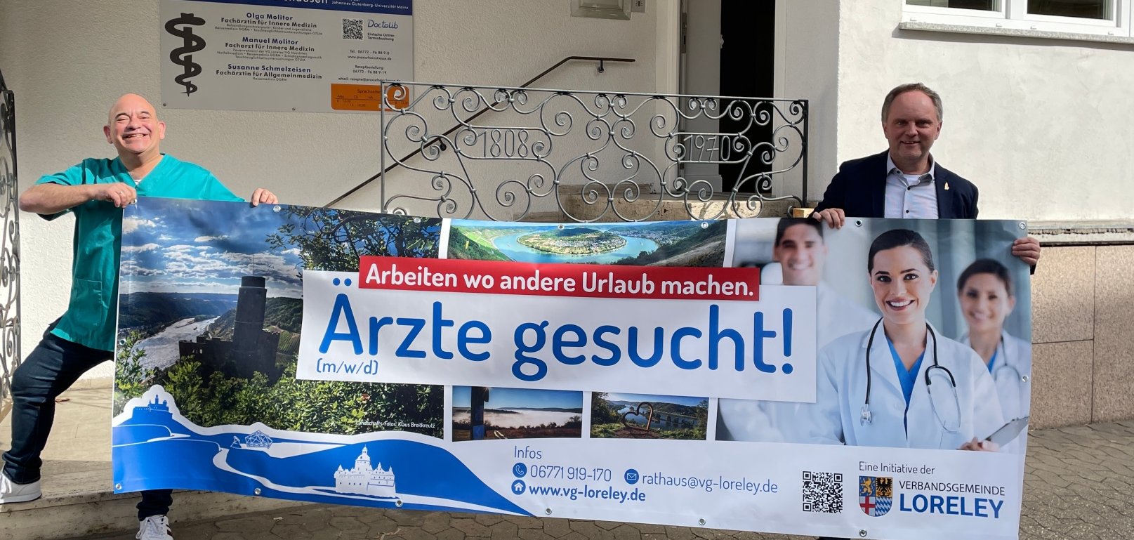 Verbandsgemeinde Loreley erneuert Ärzte-Bannerkampagne