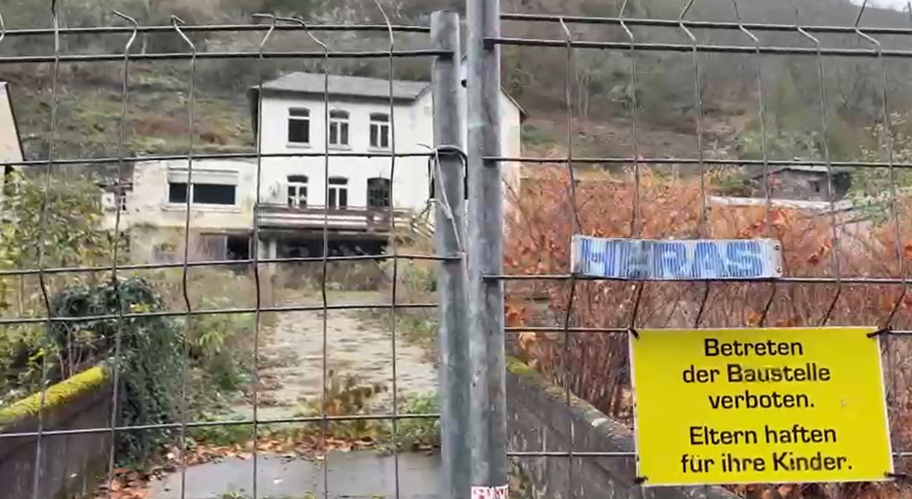 Baustelle an der Nastätter Straße