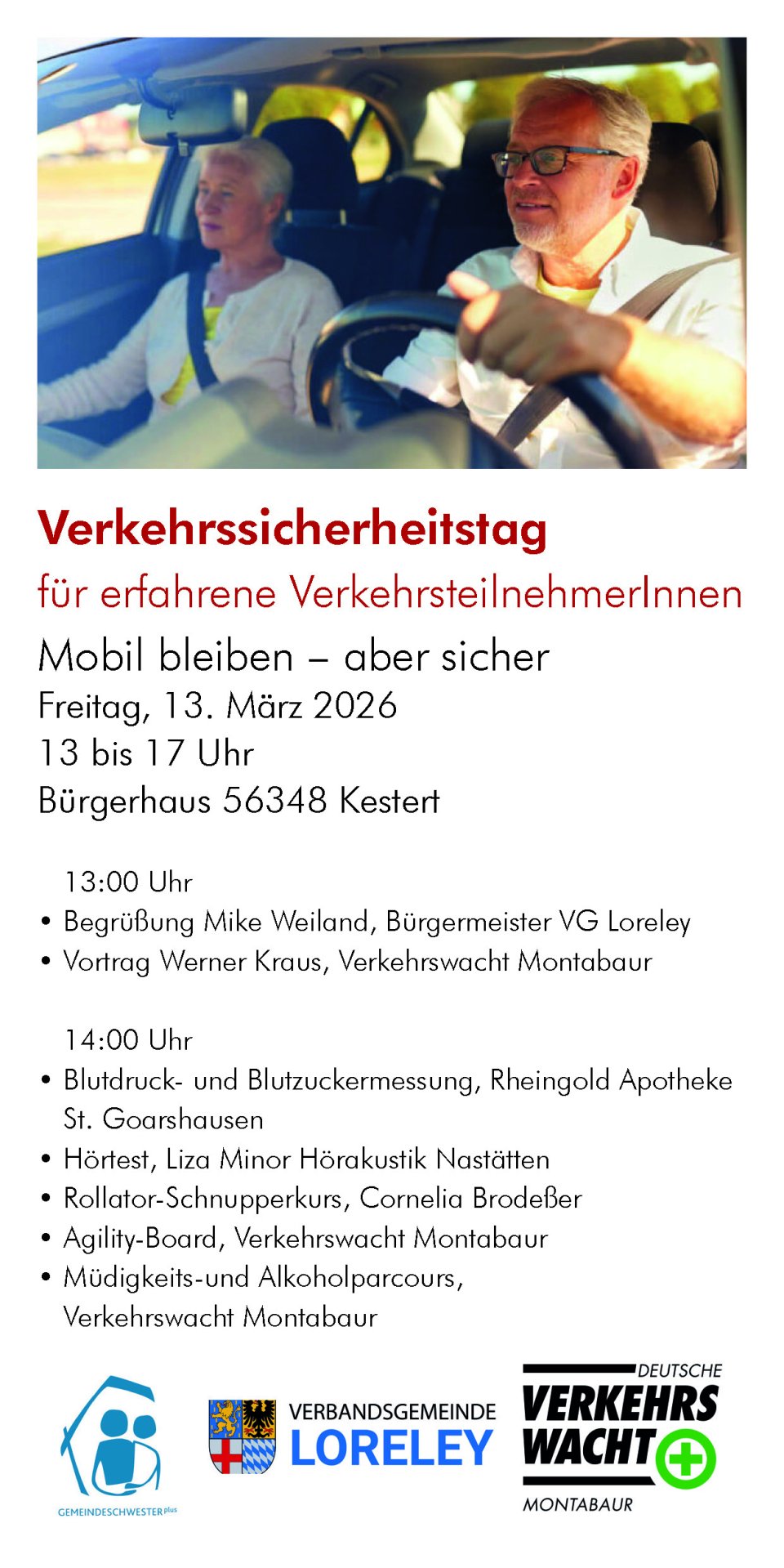 Flyer zum Verkehrssicherheitstag