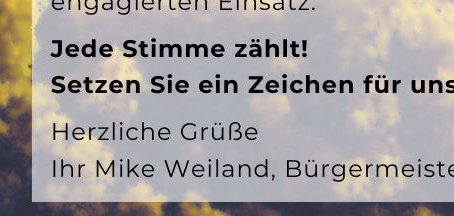 Wahlaufruf Landtagswahl