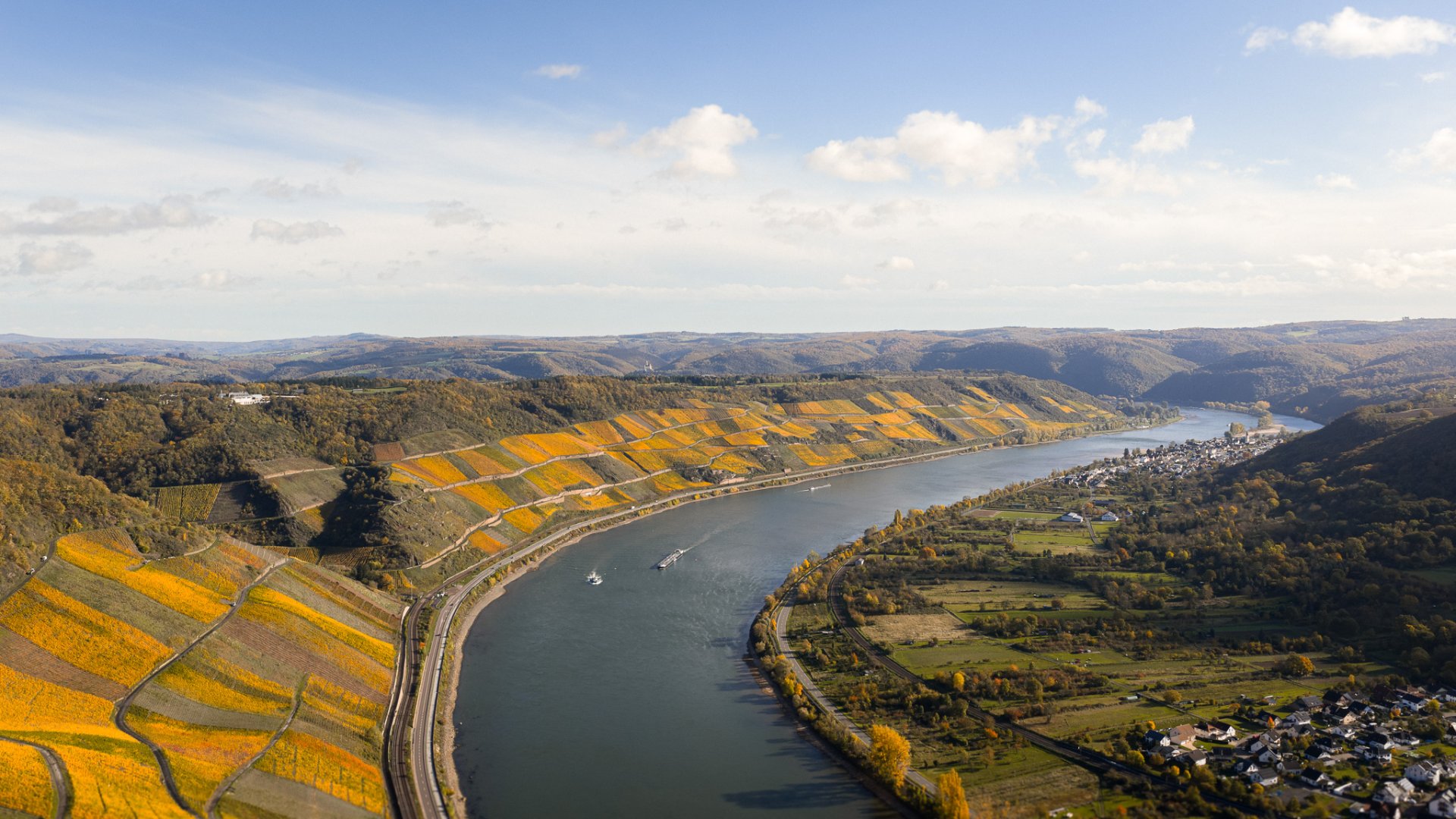 Weinberge und Osterspai
