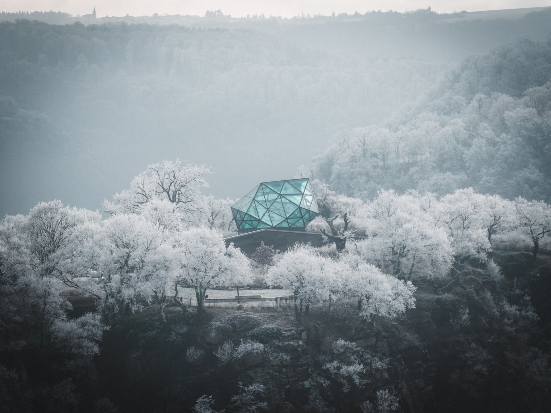 Mythoshalle auf dem Loreleyplateau